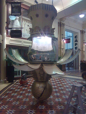 Electrical and mechanical maintenance on the Old Bank Arcade Clock.