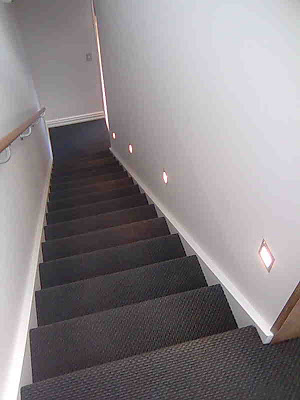 Domestic stairway lights