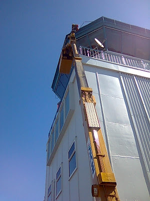 Maintenance at the control tower